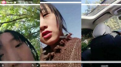 城鄉稚嫩學生妹,一臉懵懂,和狼友果聊,被大叔花一百塊勾搭到車上露出,青春的味道