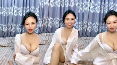 甜美酒窝新人小姐姐！撩下内衣揉大奶！多毛骚穴揉搓，翘起屁股怼着镜头，浪叫呻吟好听