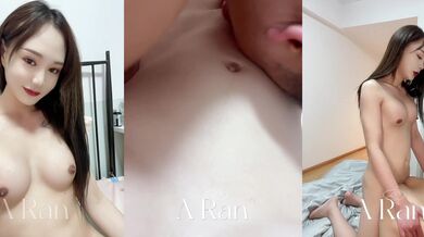 国产TS系列超美妖妖阿冉后入爆操直男 两人打情骂俏口活前戏很是甜蜜