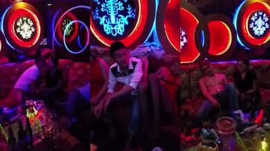 国产众多TS无聊到KTV玩鸭子，当鸭子真是毁三观啊，鸭子要跟人妖舌吻！！