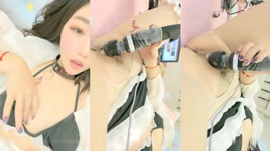 高颜值萝莉萌妹子情趣装道具自慰 逼逼塞着棉条按摩器震动慢慢出来非常诱人 很是诱惑不要错过