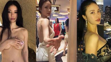 网曝某上海名媛酒店跪舔富二代 嘴巴可真大 这么大的鸡巴都吃的下