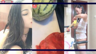 极品小仙女【吸舔取精紫霞】各种大尺度，逼里塞上跳蛋到街头买西瓜搭讪，居家做饭自慰各种挑逗刺激