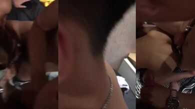 高颜值骚狐狸TS王可心约炮两直男，吃大屌然后被大屌操菊花，直男还飚了句草泥马，哈哈认真的吗