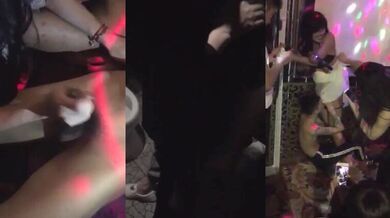 国产TS系列KTV群体相互口活 场面壮观 大厅洗手间哪里都是战场