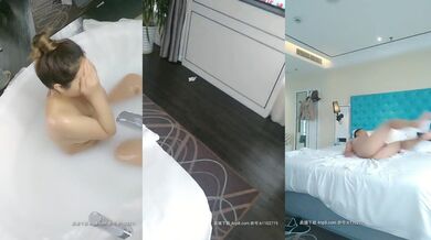 探校花潘金莲 鸳鸯牛奶双人浴 情侣互相按摩精油推背