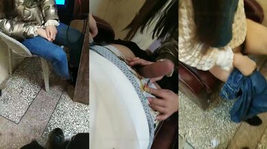 老哥剧情演绎朋友介绍发廊小妹按摩加600要求啪啪，口交后入按摩床上猛操很是诱惑喜欢不要错过