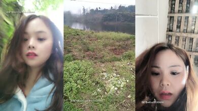 【单单妹】被困在重庆老家的小嫩妹，偷跑出去刚露臀被发现，又到河边撒尿掰穴，回家后开始自慰插鲍鱼
