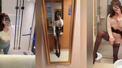 深圳性感小妖-Ts紫琳- 微信福利，可可爱爱的小棒棒，被老外从后面进入身体的感觉实在是太棒了！