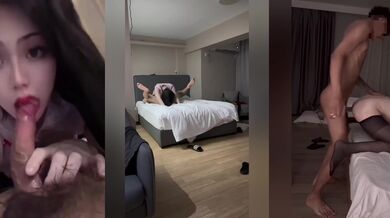 上海 ·Ts舒颜· 男人的鸡巴还是挺好吃的哦，体育生帅哥好猛，被操的披头散发，射得又多！