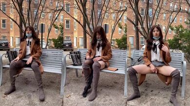 艺高人胆大-Cd小-小区楼下，脱丝袜玩小鸟，包裹的小鸟放出来透气就是一阵阵瀑布！