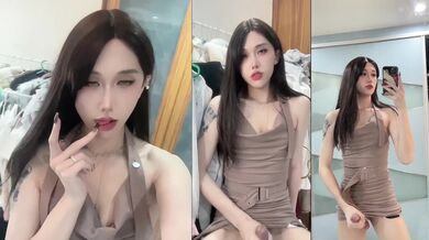 高端 Ts · 羊咩咩 · 这颜值谁看了谁不说漂亮， 女孩子都得羡慕，模特化妆间 撸一发奖励！