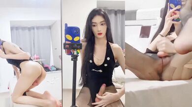 Ts 爹奇：明媚骨感小妖·· 大长腿 骚菊花每天都很痒，好想要个老公艹，每天都要，鸡儿好痒好难受，射了好多 有哥哥想吃吗