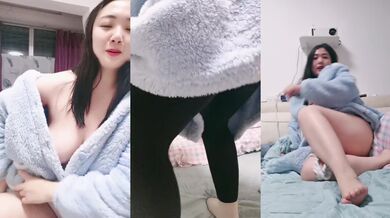 温柔小白露脸良家小媳妇自己一个人在家大秀直播，陪狼友互动撩骚，揉着骚奶子道具抽插骚穴呻吟，精彩又刺激